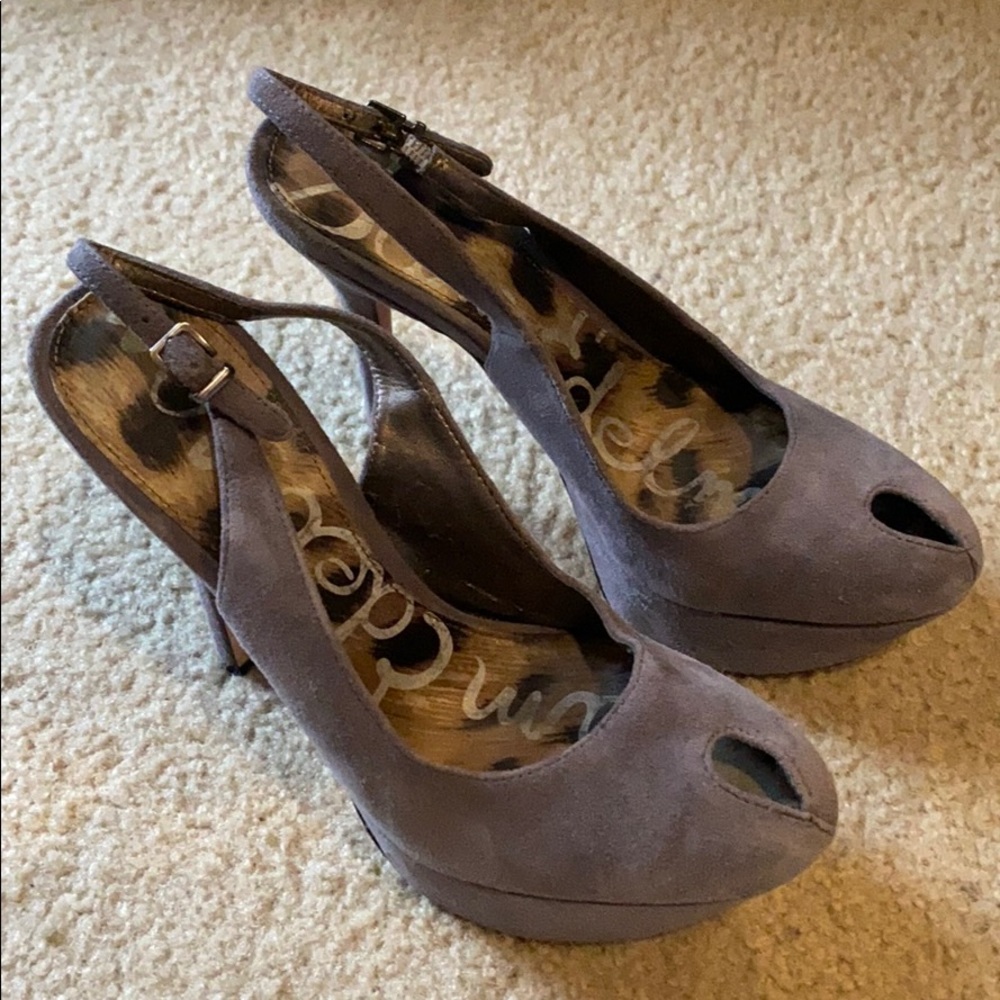 SAM EDELMAN PEEP TOE HEELS